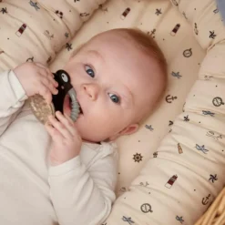 Lot de 2 anneaux de dentition animaux beige et noir Jouet / Anneau De Dentition