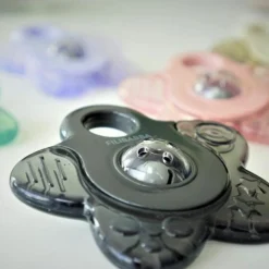 Lot de 2 anneaux de dentition étoile gris Jouet / Anneau De Dentition