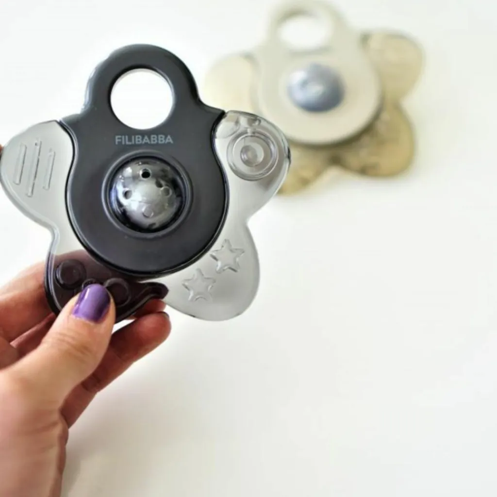 Lot de 2 anneaux de dentition étoile gris Jouet / Anneau De Dentition