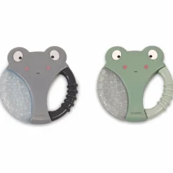 Hot Lot de 2 anneaux de dentition animaux gris et vert Jouet / Anneau De Dentition