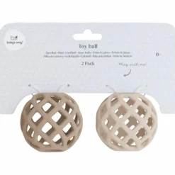 Clearance Lot de 2 balles de préhension Clay-Warm Linen Balle / Cube D'Activités