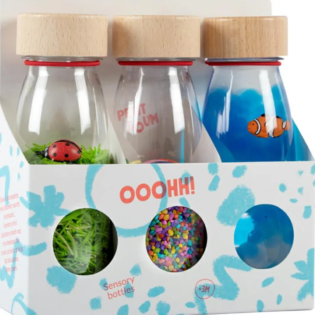 Lot de 3 bouteilles sensorielles Sound Eco Bouteille Sensorielle