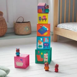 Online Lot de 5 cubes TopaniHouse Jouet À Empiler