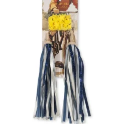 Sale Lot de 2 décorations pour guidon vélo enfant Dark Blue Glitter Accessoires De Mobilité