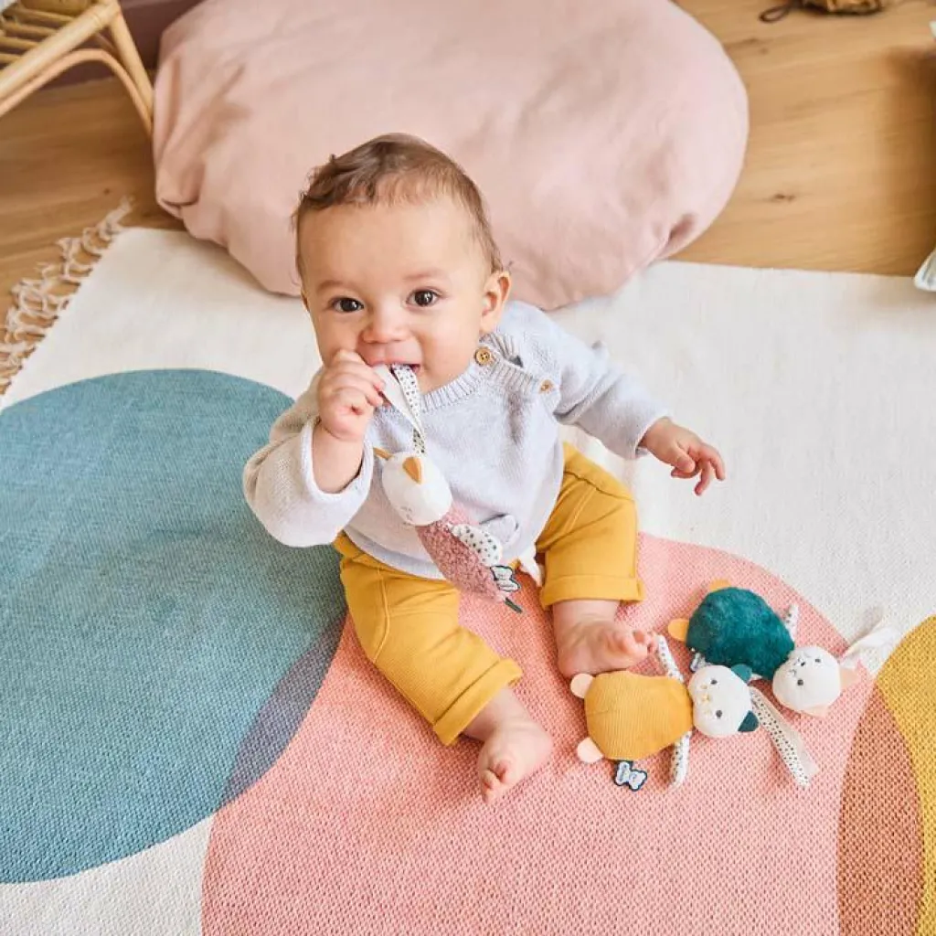 Hot Lot de 3 doudous chats sensoriels Stimuli Doudou Plat