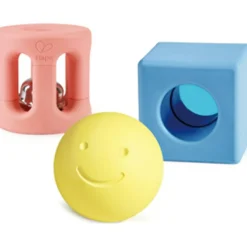 Outlet Lot de 3 hochets géométriques en riz Hochet