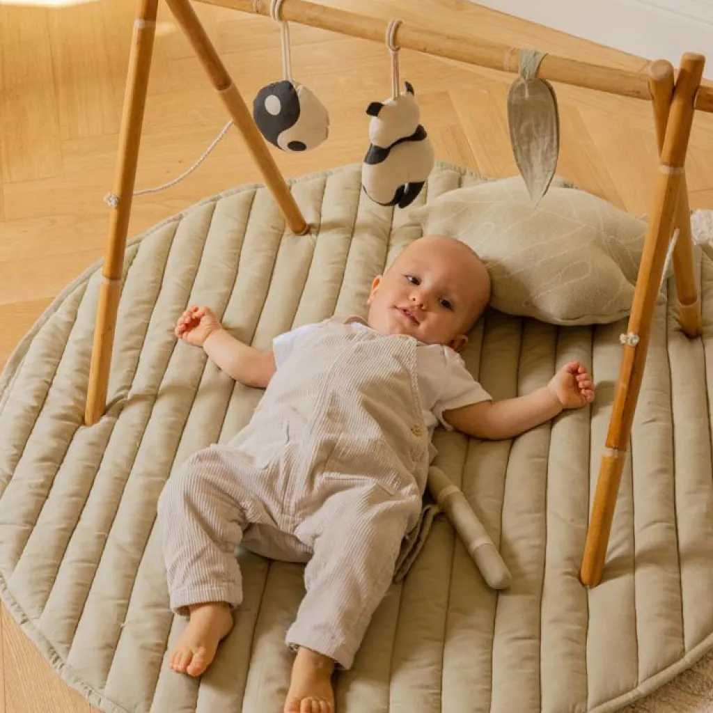 New Lot de 3 jouets à suspendre bamboo Panda Jouets Pour Arche