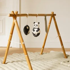 New Lot de 3 jouets à suspendre bamboo Panda Jouets Pour Arche