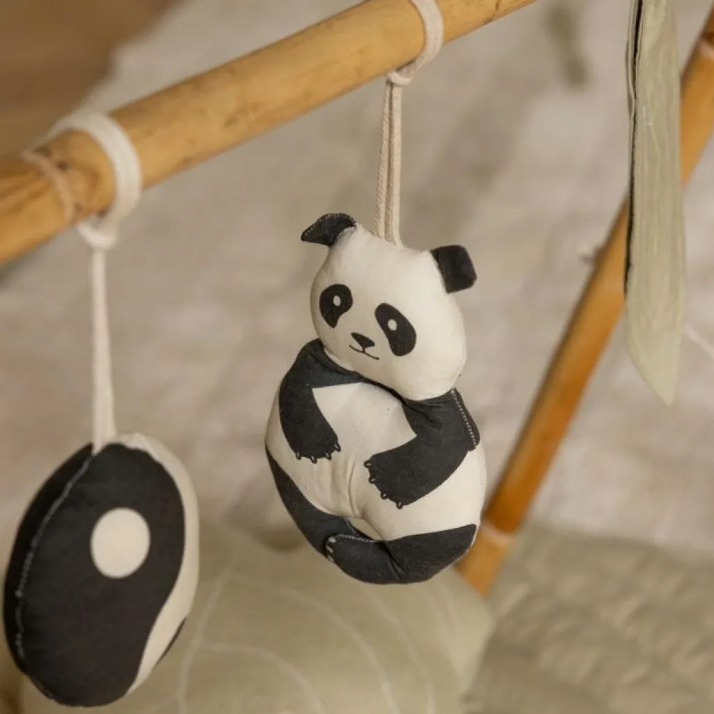 New Lot de 3 jouets à suspendre bamboo Panda Jouets Pour Arche
