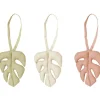 Clearance Lot de 3 jouets à suspendre bamboo Monstera Jouets Pour Arche