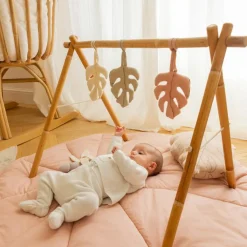 Clearance Lot de 3 jouets à suspendre bamboo Monstera Jouets Pour Arche