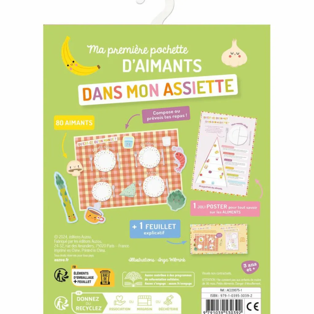 New Ma pochette d'aimants Dans mon assiette Activités Manuelles