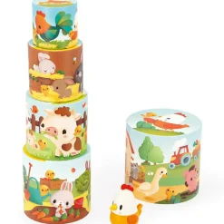 Outlet Ma première pyramide à empiler Ferme poule (6 pièces) Jouet À Empiler