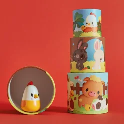 Outlet Ma première pyramide à empiler Ferme poule (6 pièces) Jouet À Empiler