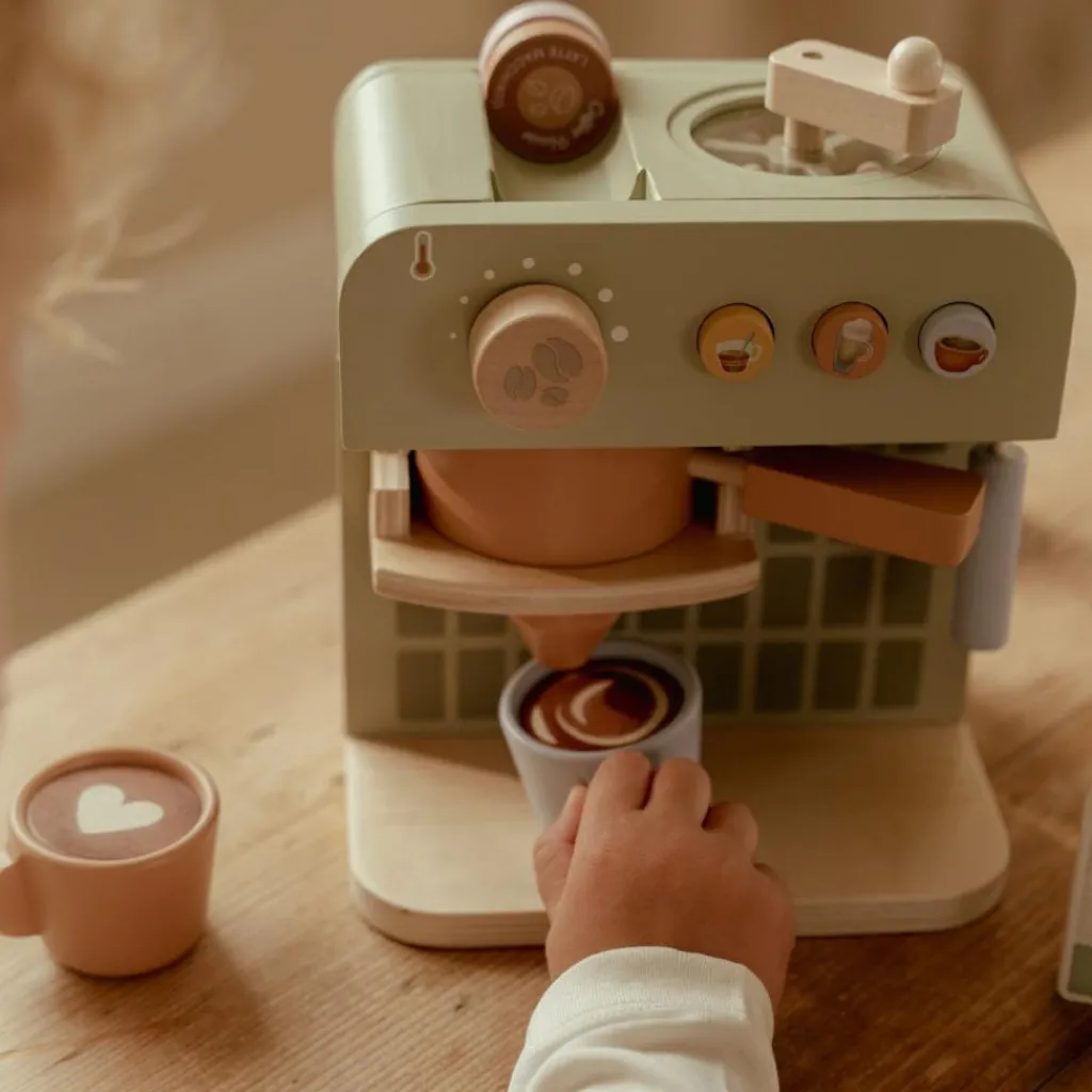 Discount Machine à café en bois FSC Dînette Et Aliments Factices