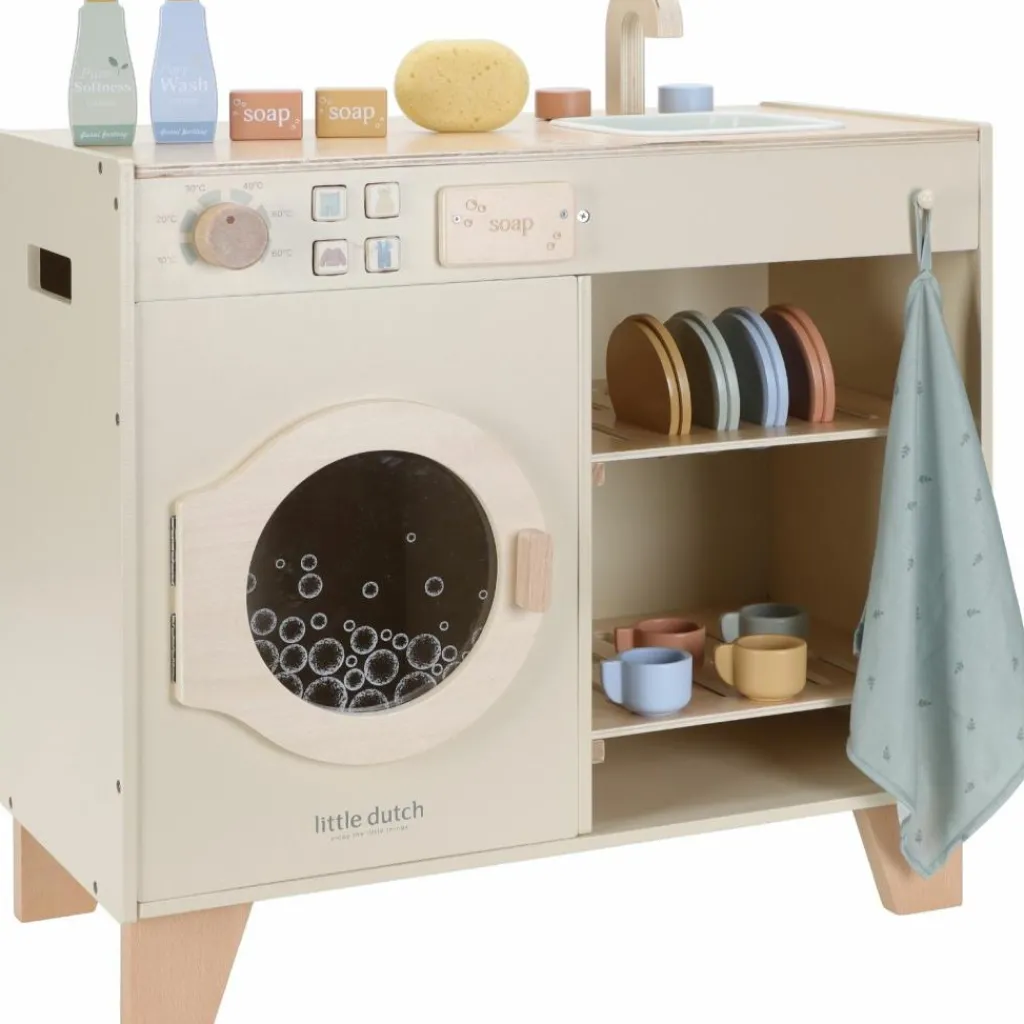 Sale Machine à laver en bois Enfant Cuisine Enfant
