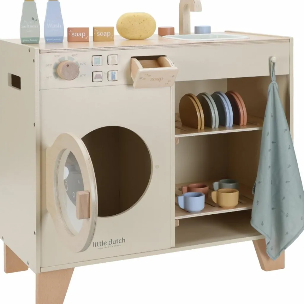 Sale Machine à laver en bois Enfant Cuisine Enfant