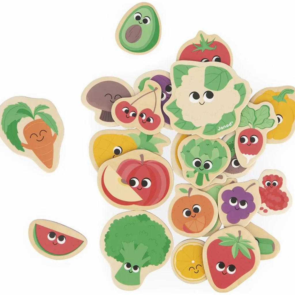 Online Magnets Fruits et légumes (24 pièces) Jeu Magnétique