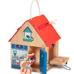 Discount Maison d'apprentissage à verrous Jeu De Motricité Fine