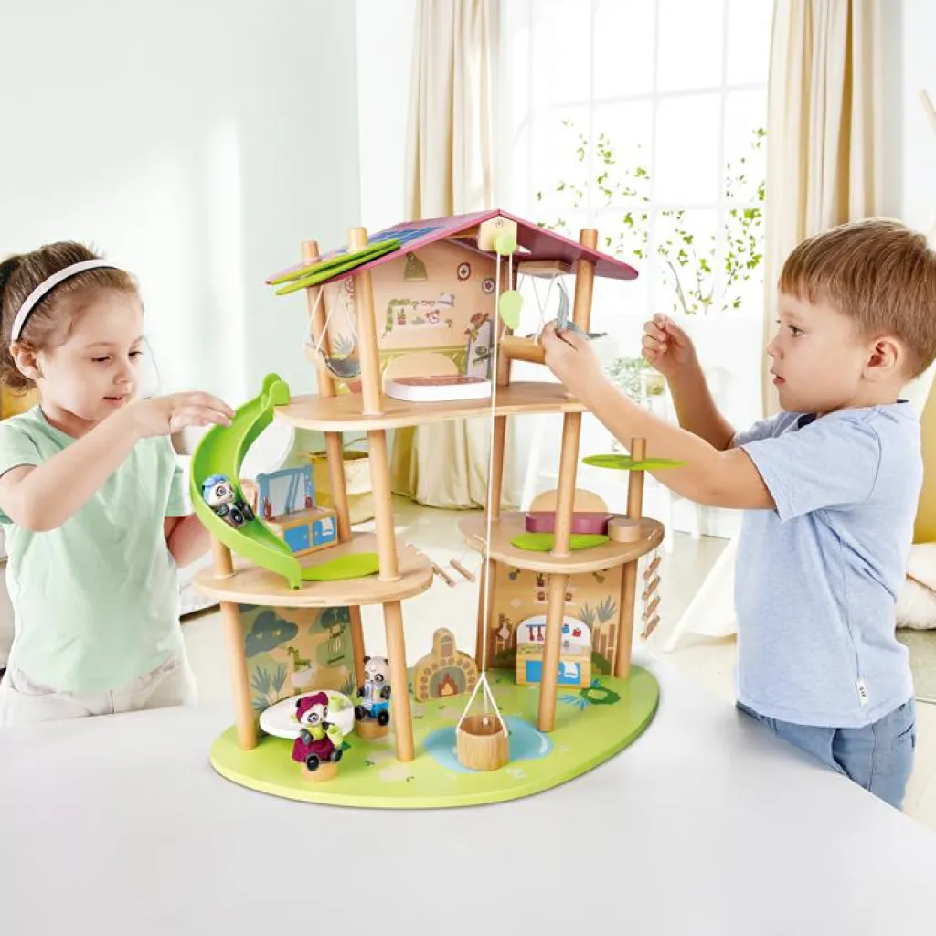 Maison des Pandas écologique Maison De Poupée Et Univers De Jeu