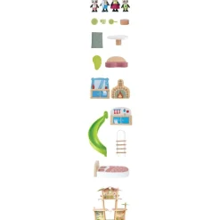 Maison des Pandas écologique Maison De Poupée Et Univers De Jeu