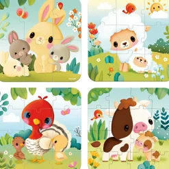 Best Malette de 4 petits puzzles Animaux de la ferme (6 à 16 pièces) Puzzle