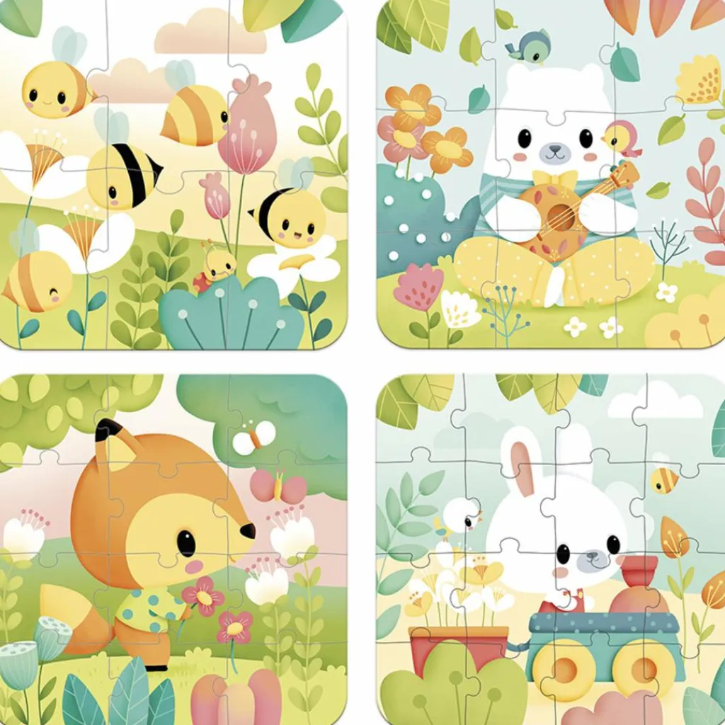 Online Malette de 4 petits puzzles (6 à 16 pièces) Puzzle