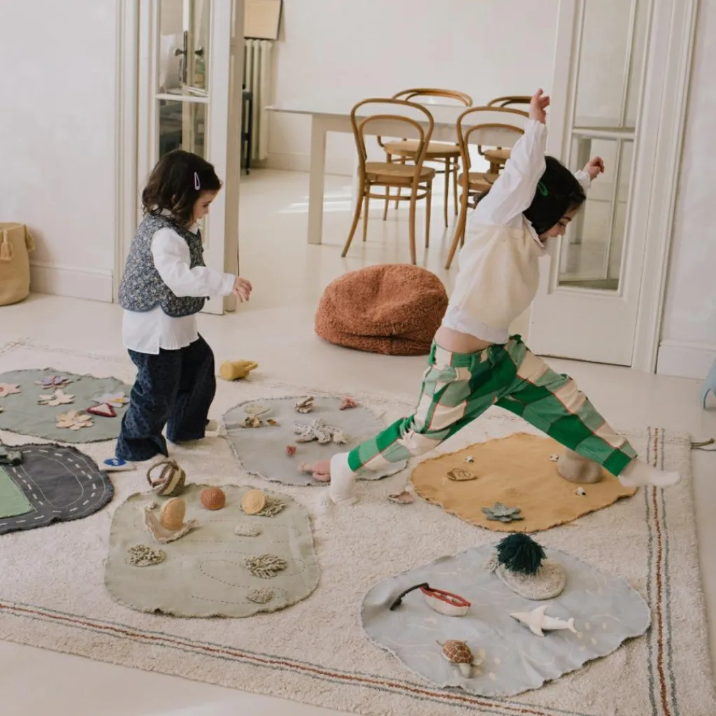 Mallette textile Green Toy Flower Garden Jeu De Motricité Fine