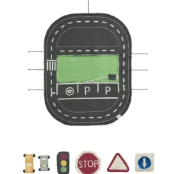 Mallette textile Green Toy Eco City Jeu De Motricité Fine