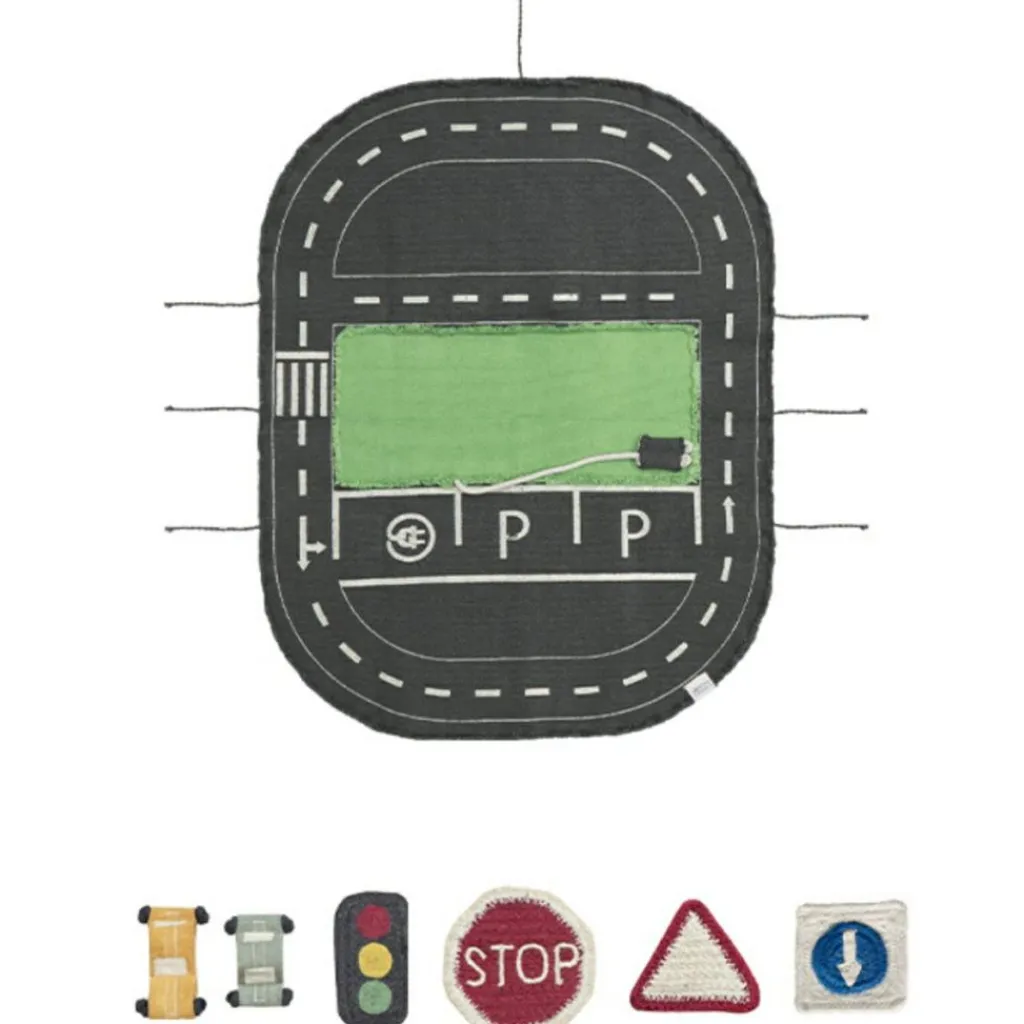 Mallette textile Green Toy Eco City Jeu De Motricité Fine