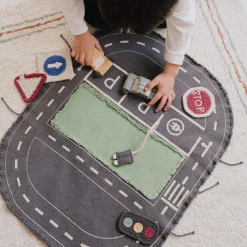 Mallette textile Green Toy Eco City Jeu De Motricité Fine