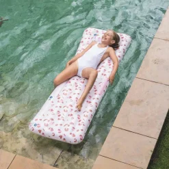 New Matelas aquatique Léopard vieux rose Bouée