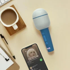 Discount Micro karaoké Groovy Night Blue Micro Karaoké