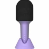 Microphone Bluethooth avec haut-parleur intégré Glitter pourpre Micro Karaoké