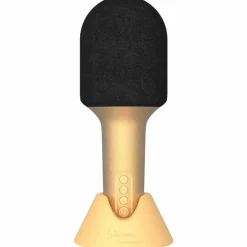 Online Microphone Bluethooth avec haut-parleur intégré Glitter or Micro Karaoké