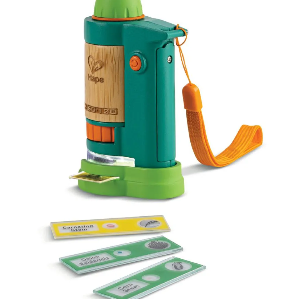 New Microscope en bambou Jeu D'Imitation 1Er Âge