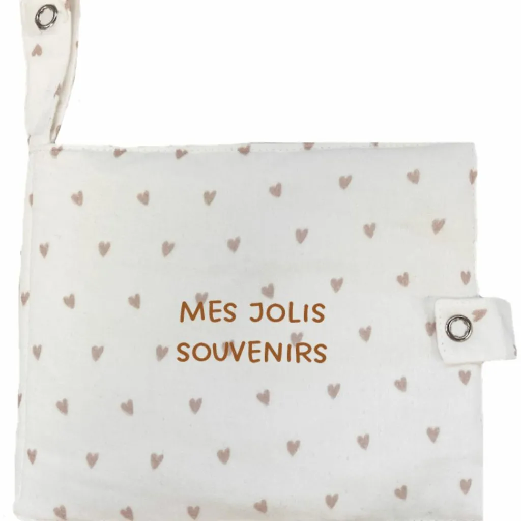 Discount Mini album photo Gaze Coeurs (personnalisable) Album Photo Tissu