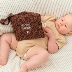 Clearance Mini album photo Gaze Léopard Marron (personnalisable) Album Photo Tissu