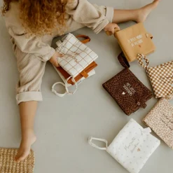 Clearance Mini album photo Gaze Léopard Marron (personnalisable) Album Photo Tissu