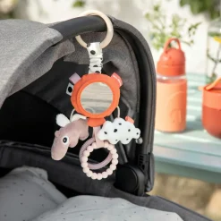 Discount Miroir d'activité To go Happy clouds papaye Jouet D'Activités À Suspendre