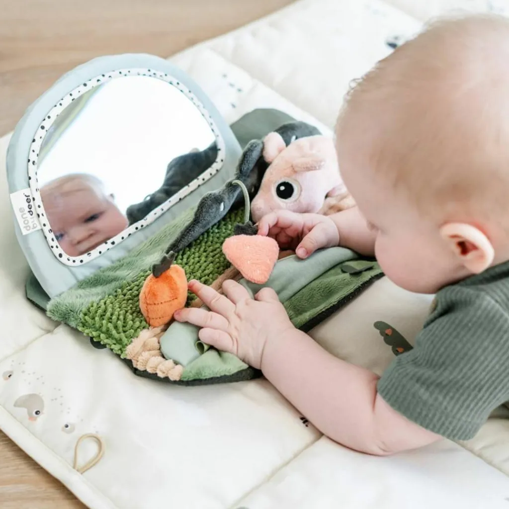 Sale Miroir d'éveil Tummy time Tiny farm Multicolore Peluche D'Activités