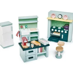 Hot Mobilier pour poupée Cuisine en bois Figurines De Jeu