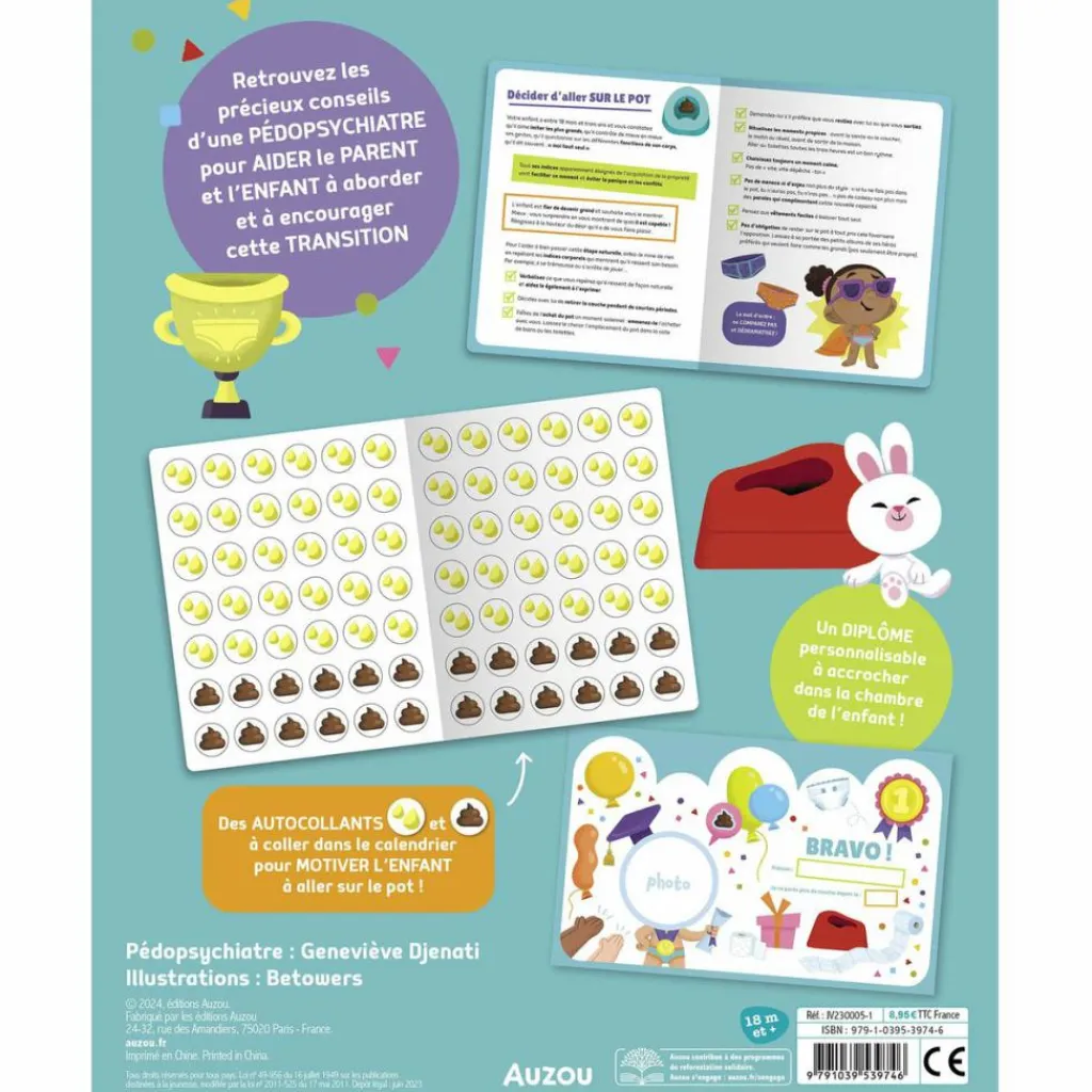 Best Mon cahier de gommettes - Je vais sur le pot Activités Manuelles