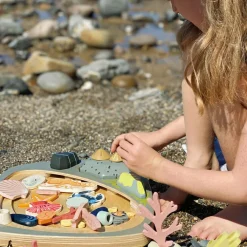Mon petit étang avec rochers en bois Jouet À Encastrer