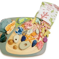 Mon petit étang avec rochers en bois Jouet À Encastrer