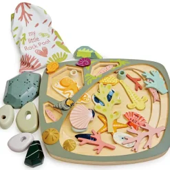 Mon petit étang avec rochers en bois Jouet À Encastrer