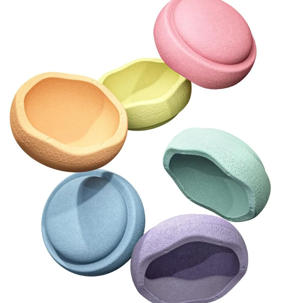 Best Original Mini rainbow pastel (6 blocs) Parcours De Motricité