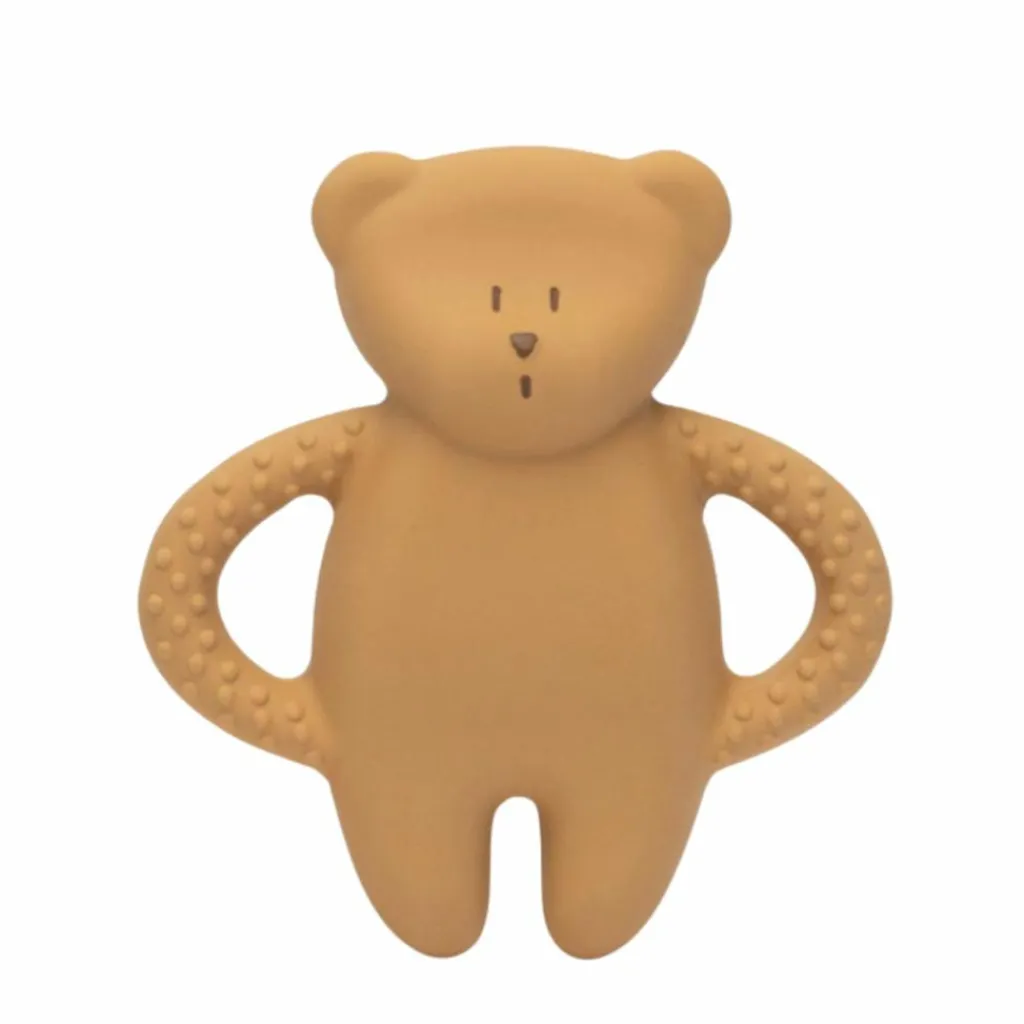 Sale Ourson de dentition en caoutchouc naturel cappuccino Jouet / Anneau De Dentition