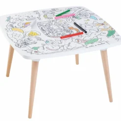 New Pack 1 Coloritable + 2 Tabourets Savane Dessin Et Peinture