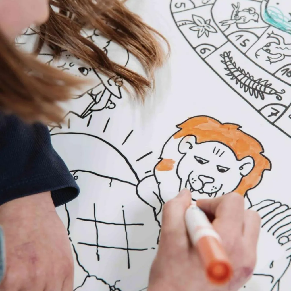 New Pack 1 Coloritable + 2 Tabourets Savane Dessin Et Peinture